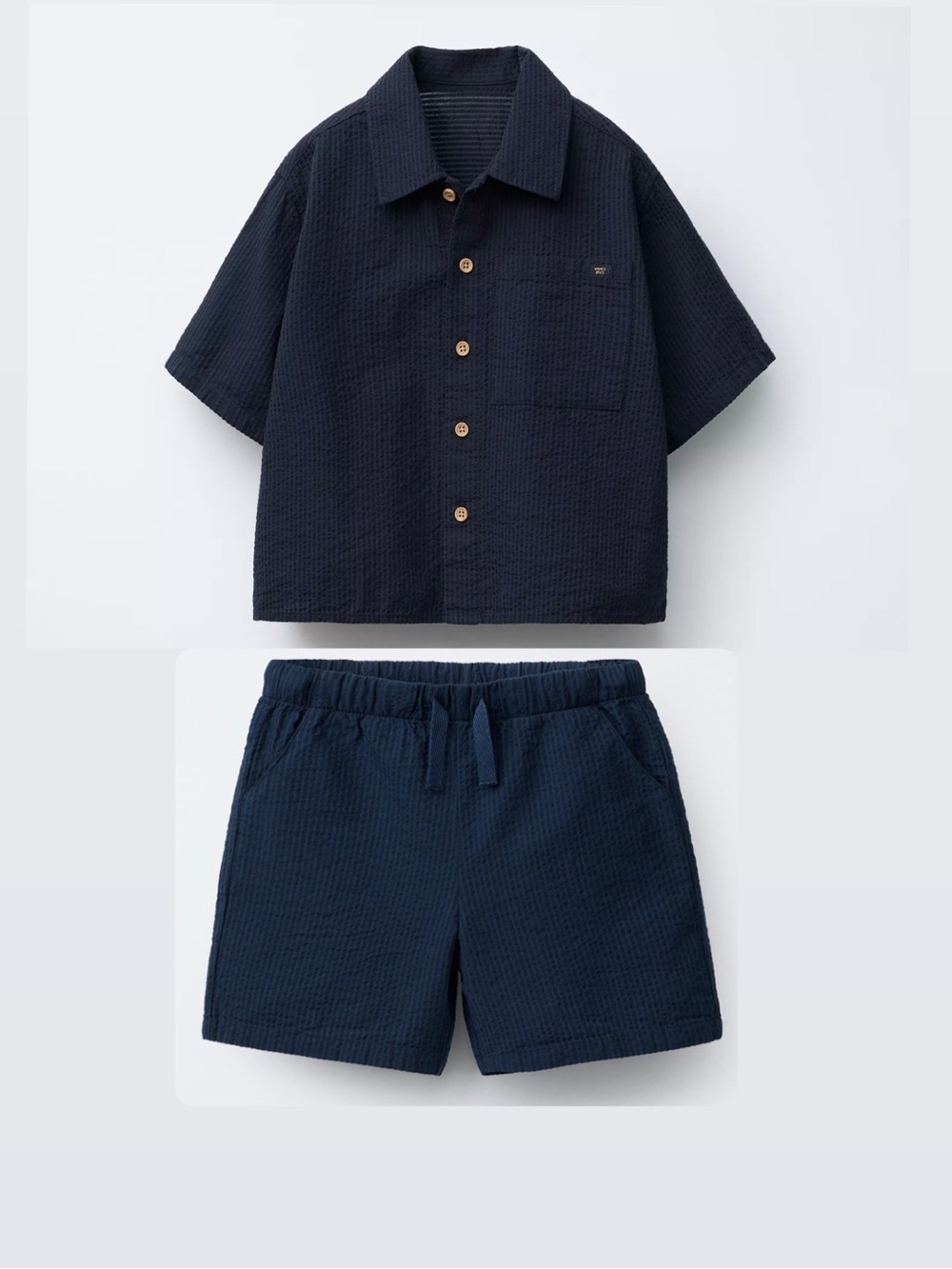 Zara Navy Textured set 6yr